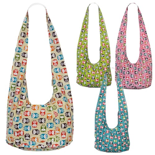 Sacchetto borsa gufi - borsa,
