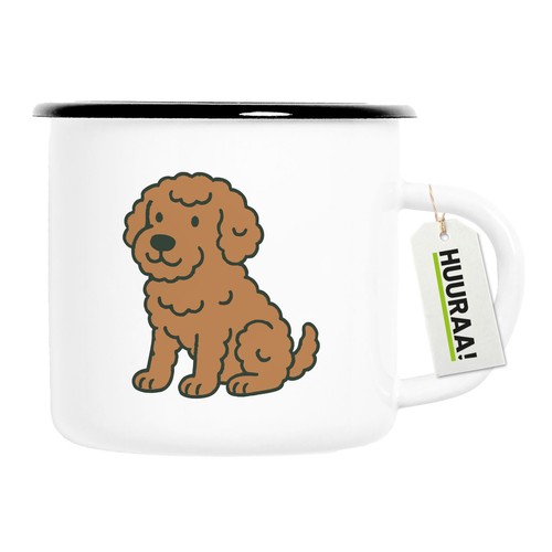 Tazza smaltata lagotto - smaltata,