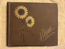 Antico album vittoriano dorato