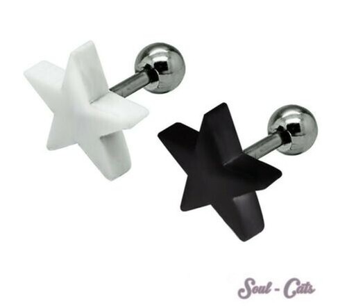 Stella piercing finto plug - 1,