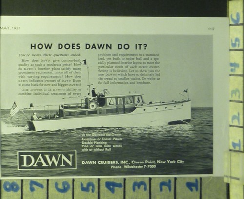 1937 dawn cabin cruiser - dawn,