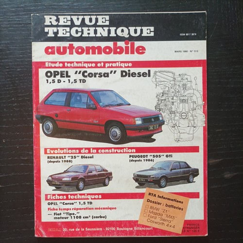 Revue technique opel corsa - revue,