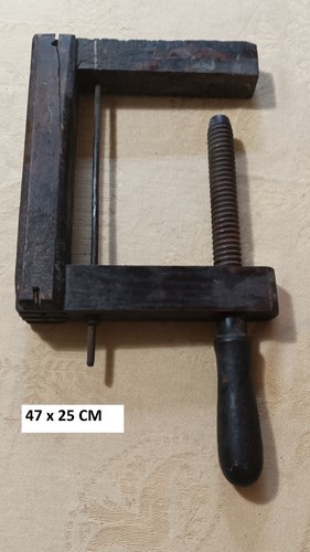 Antico morsetto morsa legno - morsa,
