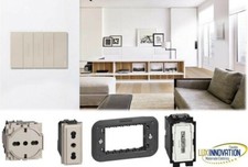 PRESE LIVING NOW BTICINO PULSANTE INTERRUTTORE SCHUKO DEVIATORE SABBIA