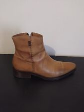 Stivaletti pelle marrone chiaro