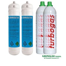 4 BOMBOLE OSSIGENO DA 1 L 110