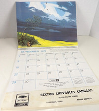 Calendario vintage 1974 Sexton