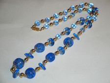 collana vintage in vetro di