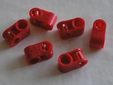 6 x LEGO TECHNIC red axle