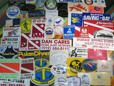 Adesivo surf subacqueo vintage