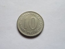 Moneta rara 10 dieci dinari Jugoslavia 1984 Dinarjev Jugoslavia dinaro da collezione