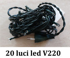luce presepe serie 20 luci LED luce bianco caldo