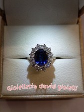 Anello In Oro Bianco  18kt Con