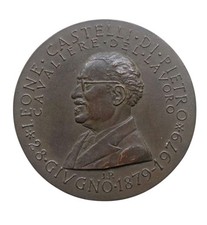 *HH* Rara Medaglia Leone Castelli Di Pietro Cavaliere Del Lavoro Roma Milano