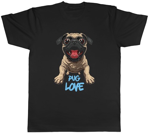 Shirt uomo pug love - t-shirt,