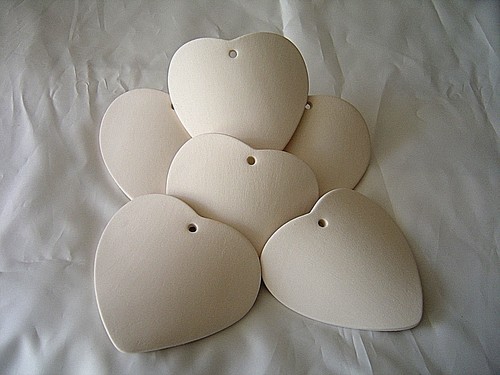 Tegole cuore in - cuore, cotto
