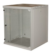 ARMADIO RACK 19'' 12 UNITA' GRIGIO RETI LAN GIA' ASSEMBLATO PARETE CAT5E CAT6 UT