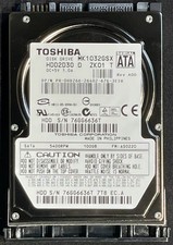 Toshiba 100 GB 5400 RPM 2,5"