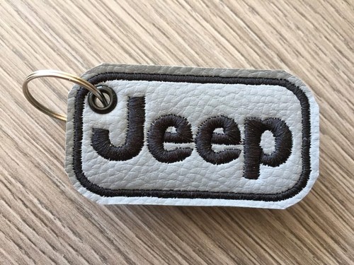Portachiavi ricamato jeep - ricamato,