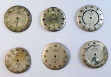 LOTTO DI 6 QUADRANTI PER OROLOGI LANCO VINTAGE DA UOMO