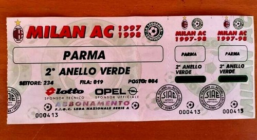 Biglietto stadio ticket - , ac