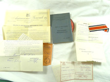 VECCHI DOCUMENTI VESPA PIAGGIO 1956 MOTOCARRO VINTAGE