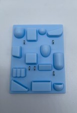 Organizer da parete MCM in miniatura scala 1:12, blu, stile silo Uten, mod metà secolo