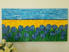 QUADRO MARE FIORI TULIPANI