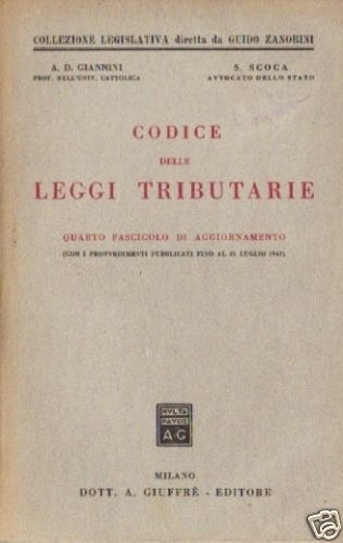 Codice delle leggi - codice, tributarie