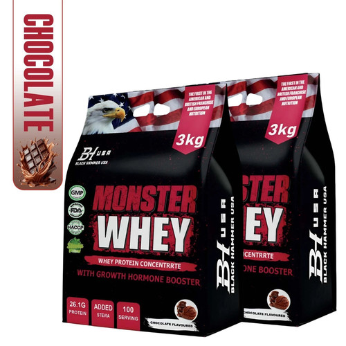 Pack monster whey 3kg - 2-pack,