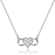 Collana Cuore Infinito Argento