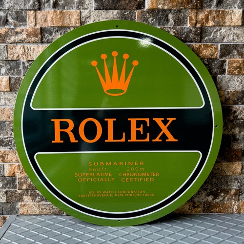 Insegna rolex submariner verde - rolex,