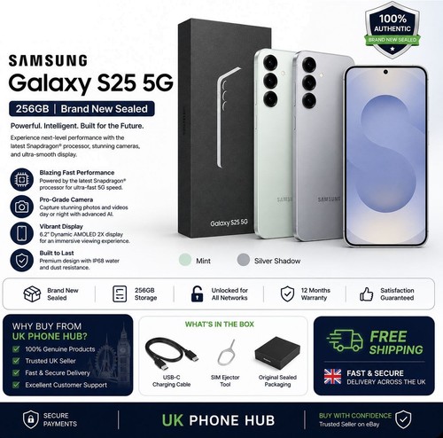 Samsung galaxy s25 - 256, gb