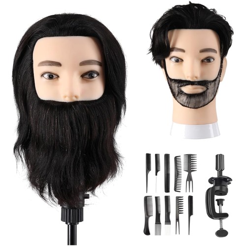 Testa manichino capelli umani - testa,