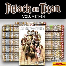 Attack On Titan Manga Vol.1-34