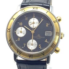 Baume & Mercier (revisionato e quasi nuovo) cronografo Baumatic oro 18kt 6104