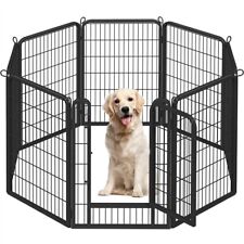 Recinto per Cani in Metallo Trasportabile Giardino Conigli Cuccioli Recinzione