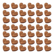  100 Pcs Cuoricini Legno
