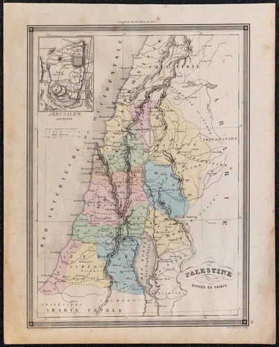 1860ca carta geografica - -,