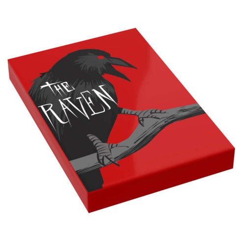Raven classic book piastrella - raven,