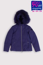 RRP€450 RRD ROBERTO RICCI DESIGNS piumino bambino taglia 8 anni pelliccia di procione finlandese