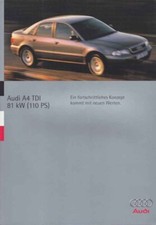 Catalogue Brochure Audi A4 TDI