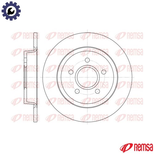 Dischi freno 6712 per - freno,