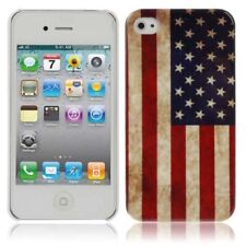 Hard Case Cover Retro Bandiera Per Smartphone iPhone 4 & 4S Motivo USA