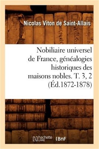 Nobiliaire universel - nobiliaire,
