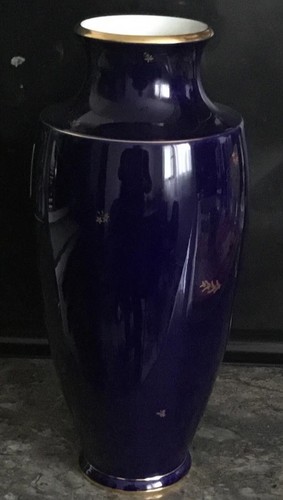 Vase porcelaine bleue - vase,