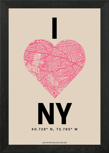 Love new york - new, mappa