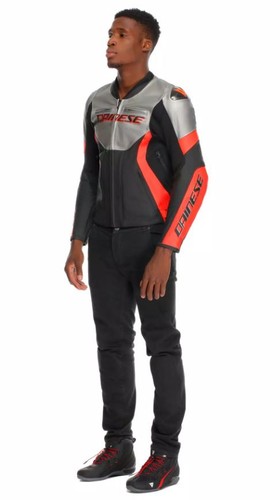 Giacca pelle moto sportiva