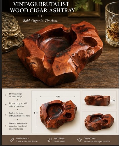 Posacenere tascabile legno - posacenere, in