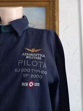 T-shirt Aeronautica Militare blu manica lunga taglia L